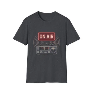 Ham Amateur Radio On Air Tshirt Unisex Softstyle T-Shirt - Picture 1 of 106