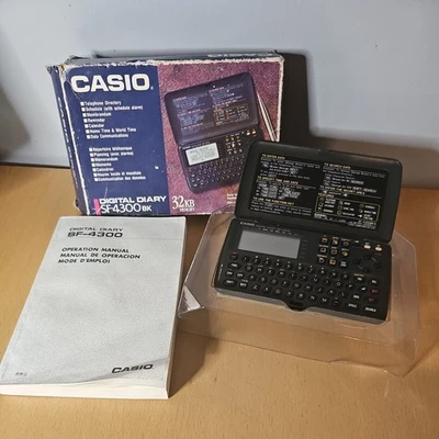 Vintage Casio SF-4300BK Digital Diary 32KB - Boxed With Instructions - Working - Image 1 of 4