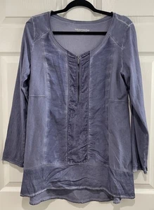 Camisa pulóver de manga larga púrpura Nichola Soft Surroundings para mujer cremallera mediana - Imagen 1 de 7