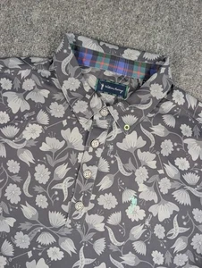 William Murray Golf Poloshirt Herren Medium Grau Floral AOP Performance - Bild 1 von 8