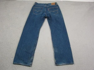 Levis 501 Jeans Herren W 28 L 30 Blau Button Fly Denim Premium BIG E 90s Freizeit - Bild 1 von 21