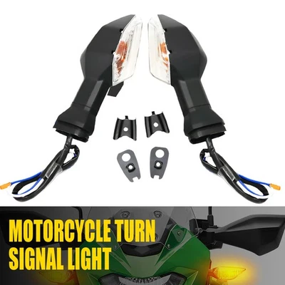 Luz indicadora LED de señal de giro delantera trasera para KAWASAKI Z125 Z250 Z300 Z400 Z650 Foto 1 de 4