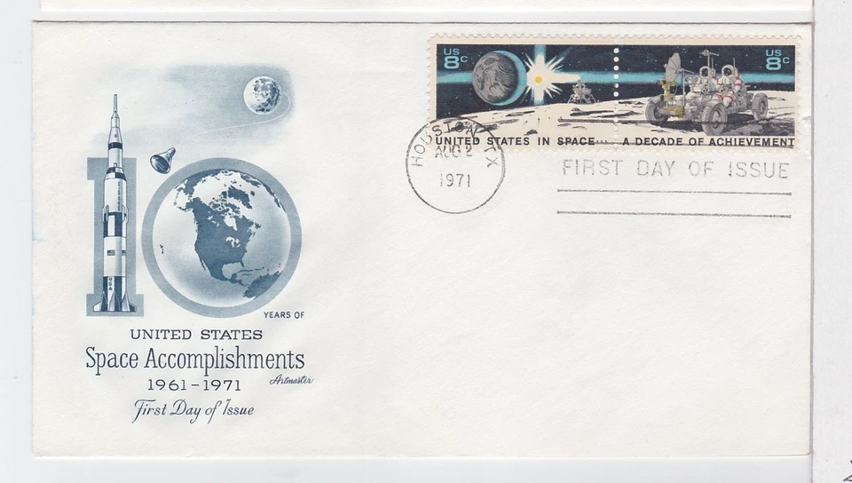 TurtlesTradingPost- Apollo Moon Landing - #1434-35 1971 FDC Artmaster Cachet - Image 1 of 1