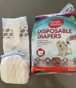 Simple Solution Disposable Dog Diapers Small X9 - Picture 1 of 1