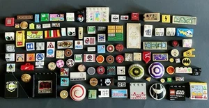 Authentic Lego Printed & Stickered Tile Lot Ninjago Star Wars City 1x2 2x2 Round - Picture 1 of 5