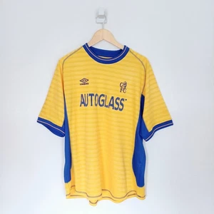 Chelsea FC Umbro Football Away Shirt 2000-2002 Yellow Size XXL - Picture 1 of 23
