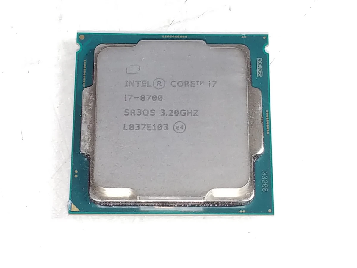 も*ふ様 Intel Core i7-8700 CPU 3.20GHz2枚 Intel Core i7-8700 6C 3.2GHz 12MB LGA1151 SR3QS CPU Processor | eBay
