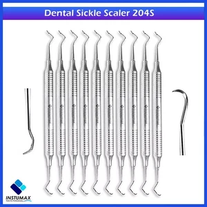 Sickle Scaler 204S Dental Hand Instruments Pro Periodontal Pick Hygiene Tool - Bild 1 von 14