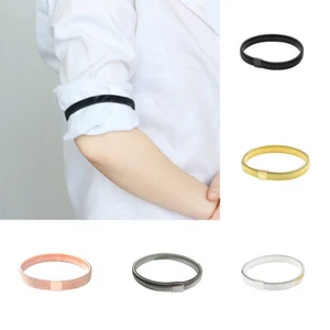 Hemdärmelhalter Aus Gefedertem Metall Rutschfeste Formelle Armbinden In > - Picture 1 of 21