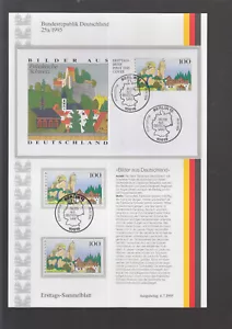 BRD ETSB 1995/25a FIRST DAY COLLECTION - TÜCHERSFELD FRANKISH SWITZERLAND - Picture 1 of 1