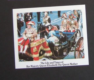 Fidschi 1985 85. Geburtstag Queen Mother MS MNH UM unmontiert postfrisch - Bild 1 von 1