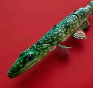 16" L. James Mead Decoys Northern Pike Ice Fishing Jointed Decoy - Picture 1 of 8