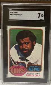 1976 TOPPS #40 CURLEY CULP SGC 7 OILERS HOF - Picture 1 of 2