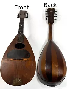 Antique Handmade Wood 8 String French Style Mandolin String Instrument For Repai - Picture 1 of 16