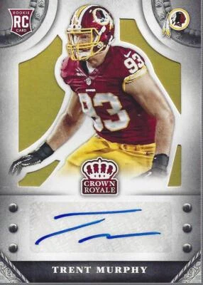 2014 Crown Royale Rookie Signatures Gold #STM Trent Murphy Auto /35 - NM-MT - Image 1 of 2