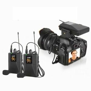 Wireless Microphone with Range for DSLR Camera Interview Live recording