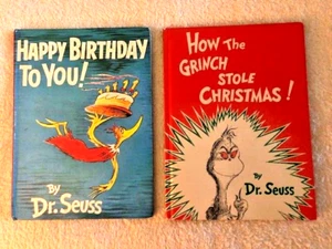 Dr. Seuss Classics. 2 Hardcover Books "Grinch and Happy Birthday to you" - Picture 1 of 2