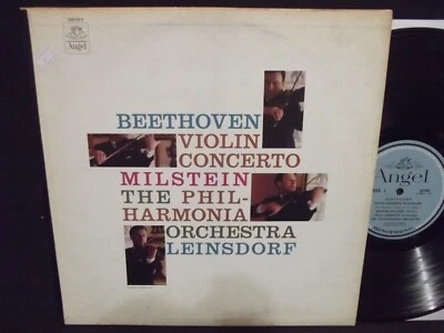NATHAN MILSTEIN - BEETHOVEN VIOLIN CONCERTO LP RARE US ANGEL MONO, LEINSDORF - Image 1 of 4