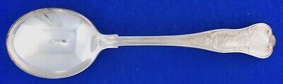US Navy Kings Pattern Silverplate USN 1835 R Wallace  Round Bowl Soup Spoon • 14.95$