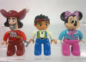 Lego Duplo Disney Figures Captain Hook Jake Neverland Pirates Minnie Lot of 3 - Picture 1 of 4