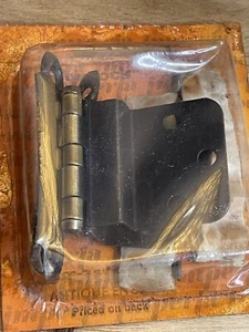 Vintage Amerock Imperia T-7538 Pair Of Hinges With Strap Brass New MCM - Picture 1 of 3