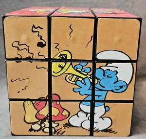 Rare Vtg Smurf KYZ Puzzle Cube - Ref K.113 - Picture 1 of 6