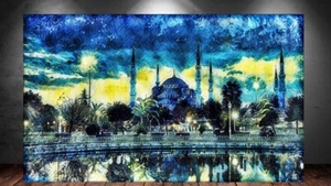 LEINWAND BILD ER XXL POP ART MOSCHEE ABSTRAKT TÜRKEI ISTANBUL BUNT WAND POSTER - Bild 1 von 5