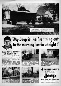 1954 Jeep Willys CJ-5 "First Thing" Original Ad - Picture 1 of 1