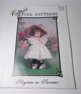 Connie's Sewing Pattern 13.5" Doll Clothes Blouse Petticoat Drawers Pinafore Hat - Picture 1 of 2