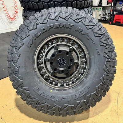 17" Black Rhino Armory Wheels 38" Falken RT Tires 8x6.5 Dodge Ram 2500 3500 - Image 1 of 4
