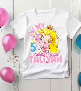 Princess Peach Birthday Shirt Outfit, Princess Peach Birthday Party Ideas - Picture 1 of 21