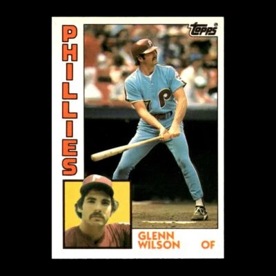 Glenn Wilson 1984 Topps Traded Philadelphia Phillies #129T R321F 26 - Image 1 of 2