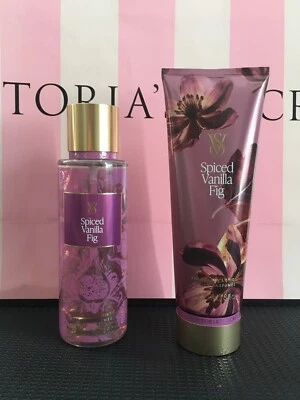 NUEVO Victoria's Secret Spiced Vanilla Fig Mist & Body Lotion Set de 2 Piezas Nuevo en Caja Foto 1 de 3