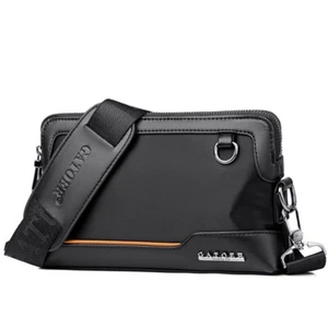 Men’s Waterproof Bag Black Business Clutch Purse Quality Wrist Wallets Handy Bag - Picture 1 of 7
