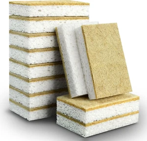 Spugna da cucina naturale compostabile spugne da cucina cellulosa e cocco scrubbe - Foto 1 di 11