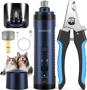 Dog Nail Grinder Trimmers Clippers Kit 2 LED Lights. Super Quiet Electric Pet - Picture 1 of 1