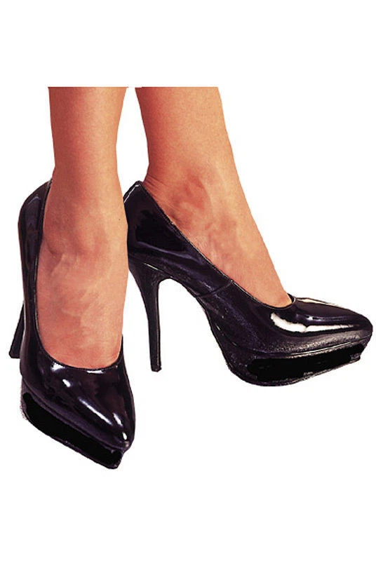 Sexy Stiletto High Heel Platform Court Shoes Kinky Black Patent Size 6 - Image 1 of 1