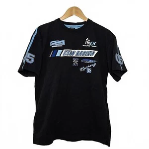 Vintage Exco T-Shirt Herren Medium Racing Schwarz Blau Tee Y2K - Bild 1 von 9