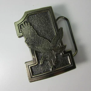 Vintage 1975 The Great American Buckle Company Eagle One Belt Buckle Number 1 - Foto 1 di 2