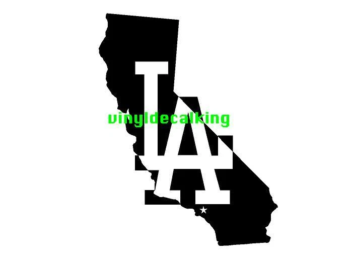 LA DODGERS LOS ANGELES CALIFORNIA VINILO PEGATINA CALCOMANÍA VEHÍCULO GRÁFICO PERSONALIZADO   Foto 1 de 1