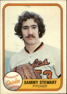 1981 Fleer Baseball #181 Sammy Stewart