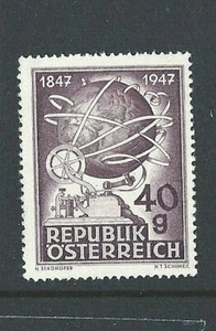 AUSTRIA 1947 - SG 1071 - TELEGRAPH CENTENARY Commemorative Stamp - Mint MH - Picture 1 of 2