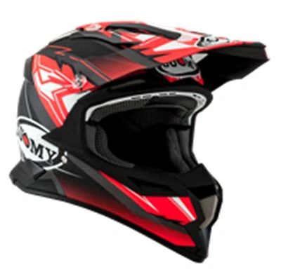 Suomy Alpha MX Helmet Waves Matt Red/Silver Motocross Off-Road Enduro Quad ATV - Image 1 of 3