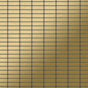 Mosaico azulejo macizo metal titanio cepillado oro 1,6 mm fuerte cabina-Ti-GB - Imagen 1 de 5