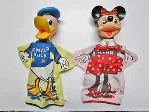 Vintage - Donald Duck & Minnie Mouse Handpuppen - W.D.P. GUND - HONGKONG - Bild 1 von 6
