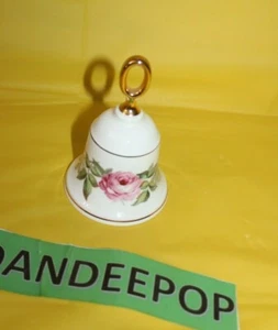 Danbury Mint England Rose Flower Decorative Bell - Picture 1 of 6
