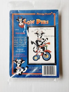 *New* COW PIES Cross Stitch Kit COW-A-SAKI Stoney Creek Collection - Picture 1 of 4
