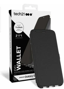 BNIB NEW Tech21 Black EVO Wallet 2 In 1 Case for Samsung Galaxy S8+ - S8 Plus - Picture 1 of 9