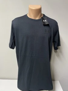 Neu mit Etikett Under Armour lockere Passform dunkelgraues Brustlogo Herrenhemd Größe Large - Bild 1 von 9