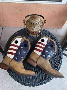 Smoky Mountain Red, White & Blue With Stars & Stripes Boots 9.5